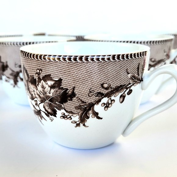 Vintage - Set of 6 - Flat Cup & Saucer Set - Westbourne by SPODE - Picture 12 of 14